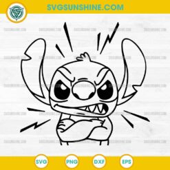 Angry Stitch SVG, Stitch 2025 SVG