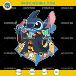 Stitch Harry Potter SVG, Wizard Stitch SVG