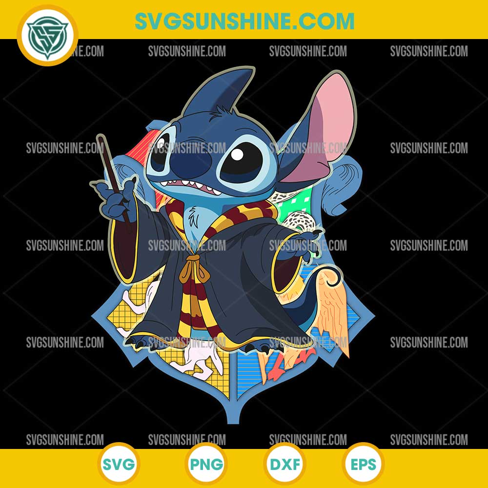 Stitch Harry Potter SVG, Wizard Stitch SVG Stitch Harry Potter SVG, Wizard Stitch SVG