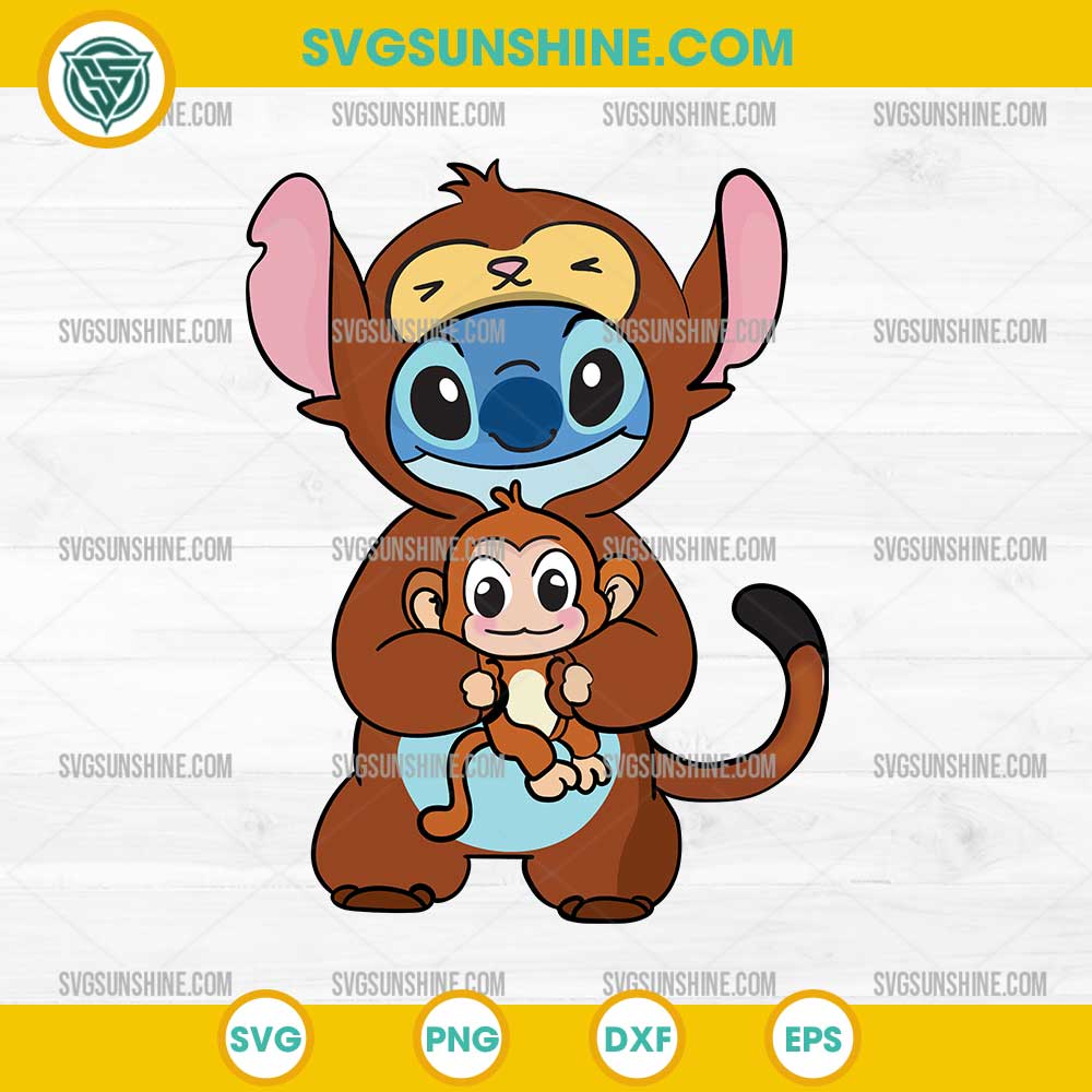 Stitch Monkey And Baby Monkey SVG, Stitch SVG, Cute Baby Monkey SVG Stitch Monkey And Baby Monkey SVG, Stitch SVG, Cute Baby Monkey SVG