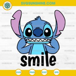 Stitch Smile SVG PNG Silhouette Vector Clipart