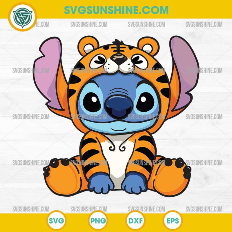 Stitch Tiger SVG, Lilo And Stitch SVG