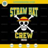 Straw Hat Crew SVG, Monkey D Luffy SVG, One Piece SVG, Anime SVG
