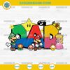 Super Mario Dad SVG, Super Mario Bros Fathers Day SVG