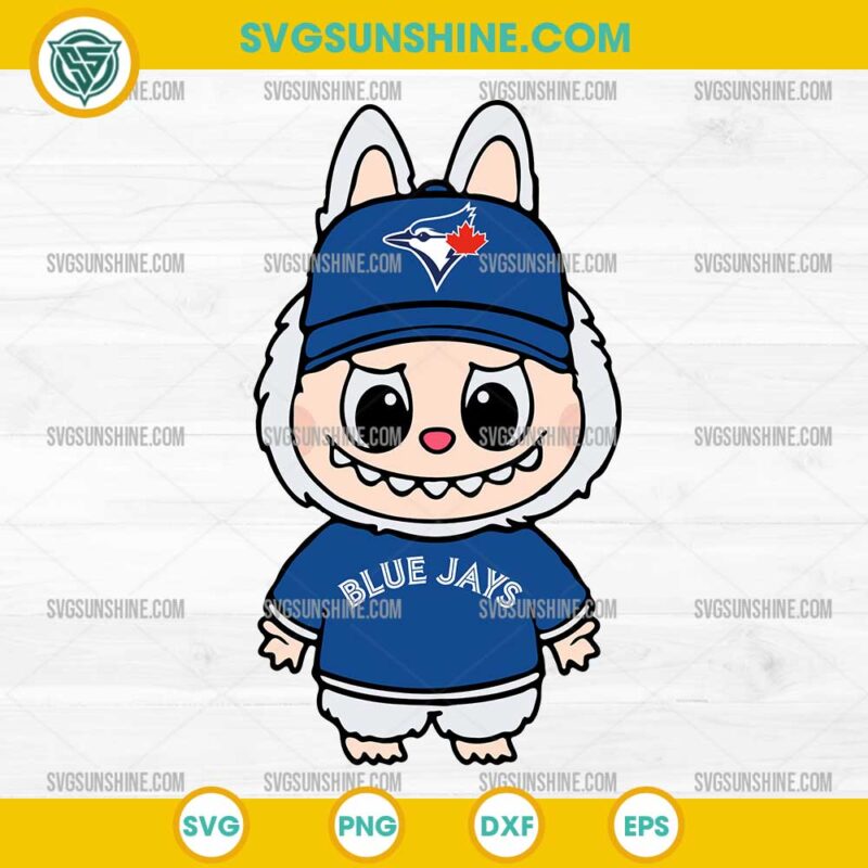 Labubu Toronto Blue Jays SVG, Labubu Baseball MLB SVG