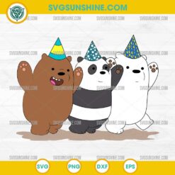 We Bare Bears SVG, Cartoon We Bare Bears Party SVG