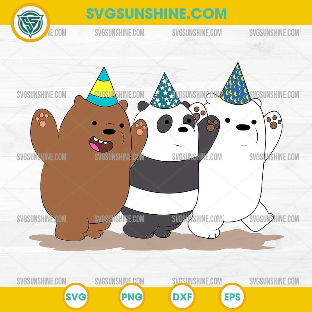 We Bare Bears SVG, Cartoon We Bare Bears Party SVG We Bare Bears SVG, Cartoon We Bare Bears Party SVG