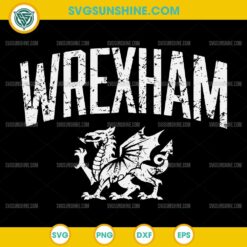 Wrexham SVG, Welsh Dragon Distressed SVG
