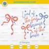 Land of the Free Because of the Brave Svg, Coquette Memorial Day Svg, Patriotic Svg, Independence Day Svg