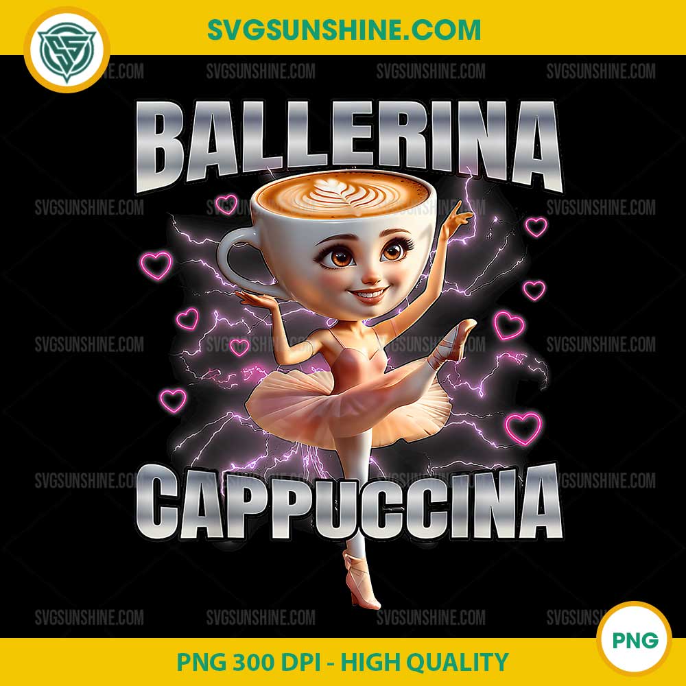 Ballerina Cappuccino PNG, Funny Cappuccino Coffee PNG Ballerina Cappuccino PNG, Funny Cappuccino Coffee PNG