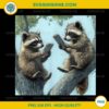 Cute Baby Raccoons Texting Adorable PNG, Wildlife Animal Love Tee PNG