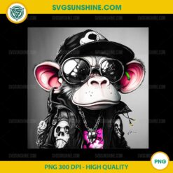 Funny Monkey Graphic Street Hip Hop PNG