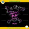Colorful Straw Hat Glitch with Kanji PNG, One Piece Anime PNG