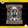 Italian Brainrot Cappuccino Assassino PNG Sublimation