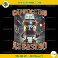 Italian Brainrot Cappuccino Assassino PNG Sublimation