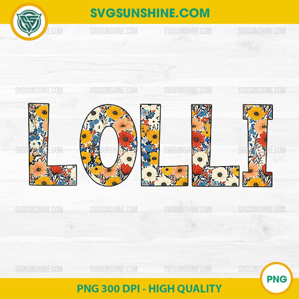 Lolli Floral Wildflower PNG, Cute Flowers Mother's Day PNG Lolli Floral Wildflower PNG, Cute Flowers Mother's Day PNG