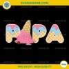 Papa Ice cream PNG, Birthday Ice cream PNG