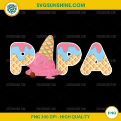 Papa Ice cream PNG, Birthday Ice cream PNG
