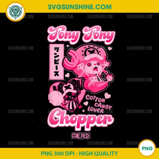 Tony Tony Chopper Bright Pink Hearts PNG, One Piece Anime PNG