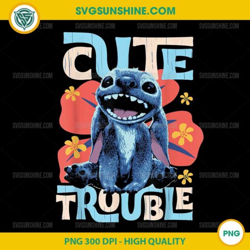 Disney Lilo & Stitch Cute Trouble Stitch PNG, Disney Stitch PNG