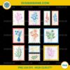 Pride Floral Stamp LGBTQ Transgender Rights Lesbian PNG