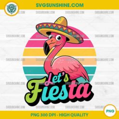 Flamingo Let's Fiesta PNG, Flamingo Cinco De Mayo PNG, Mexican Flamingo PNG