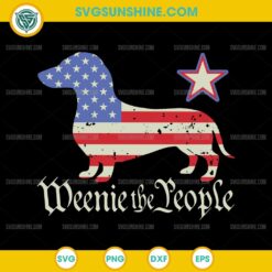 Patriotic Dachshund 4th of july SVG