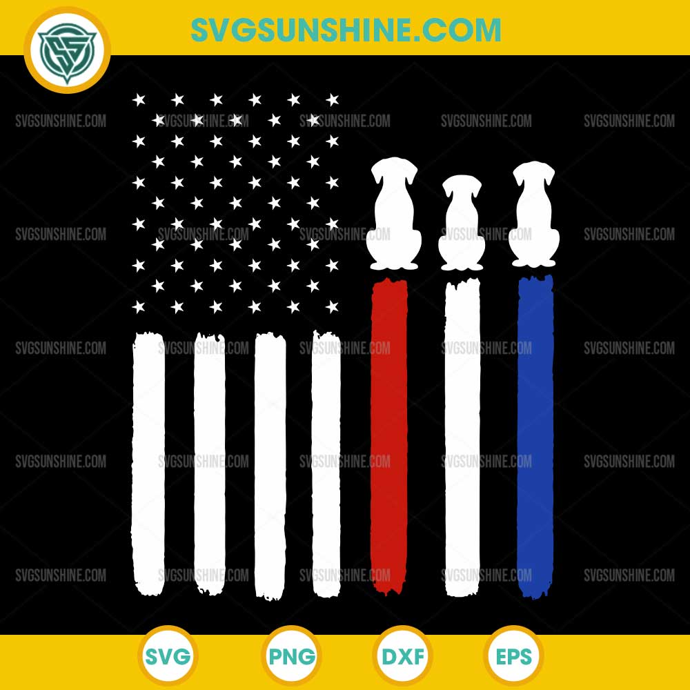American Flag with Dog SVG, Dog Lover 4th of July SVG American Flag with Dog SVG, Dog Lover 4th of July SVG
