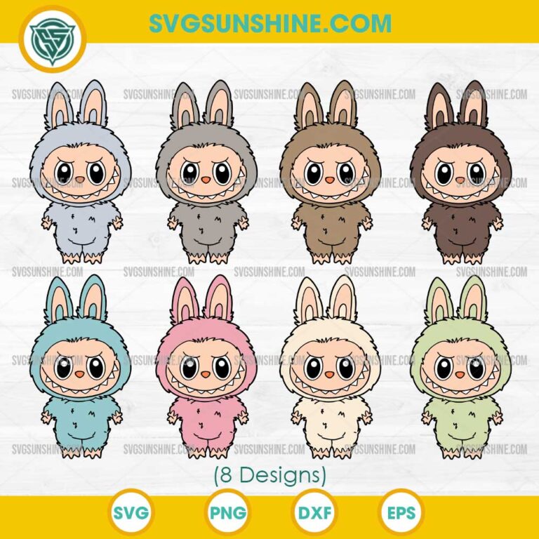 Labubu SVG Bundle, Labubu Clipart, Labubu PNG Designs, Cute Labubu Vector