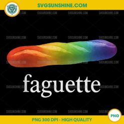 Funny Baguette Rainbow PNG, Faguette LGBT PNG, Pride Month PNG