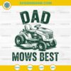DAD Mows Best SVG, Cool Dad SVG, Fathers Day SVG