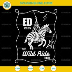 Ed the Zebra 2025 SVG, Ed 2025 The Wild Ride Tour SVG