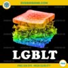 Rainbow Sandwich LGBLT PNG, Happy Pride Month PNG