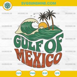Retro Gulf of Mexico SVG, Vintage Beach SVG