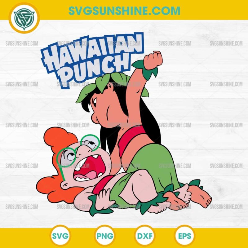 Hawaiian Punch Lilo And Stitch Meme SVG, Hawaiian Punch SVG, Lilo And Stich SVG