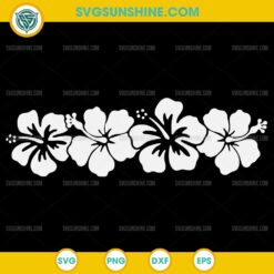 Hibiscus Flower SVG, Hawaiian Flowers SVG, Tropical Flowers SVG, Aloha SVG