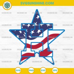 American Houston SVG, Houston Baseball 4th of July SVG, Houston Astros Baseball Patriotic SVG
