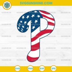 Independence Day Philadelphia baseball SVG, Philadelphia Phillies 4th of July SVG