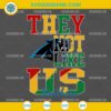 Juneteenth They Not Like Us Carolina Panthers NFL SVG PNG File