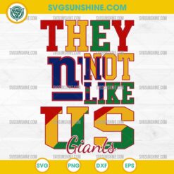 Juneteenth They Not Like Us New York Giants NFL SVG PNG File