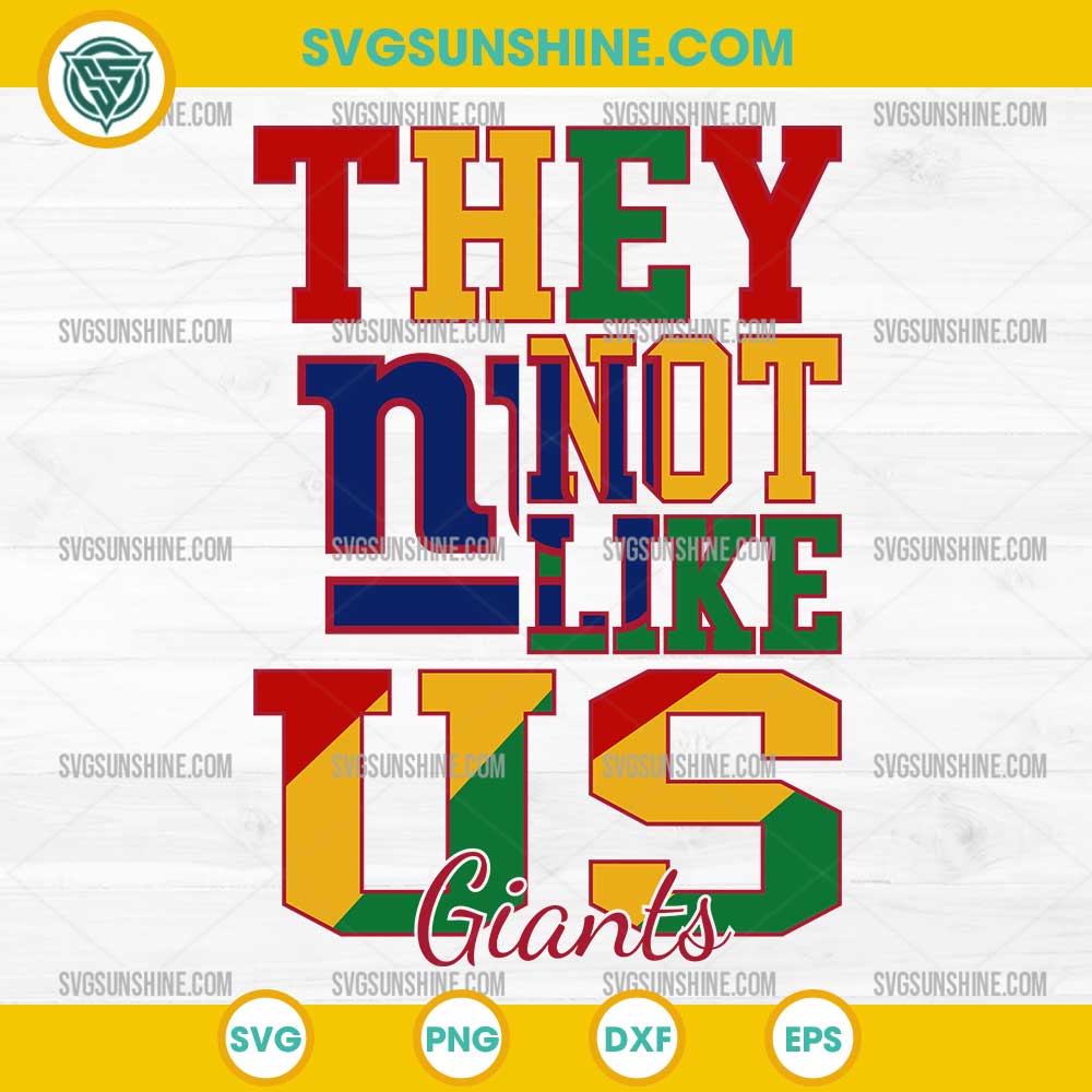 Juneteenth They Not Like Us New York Giants NFL SVG PNG File Juneteenth They Not Like Us New York Giants NFL SVG PNG File