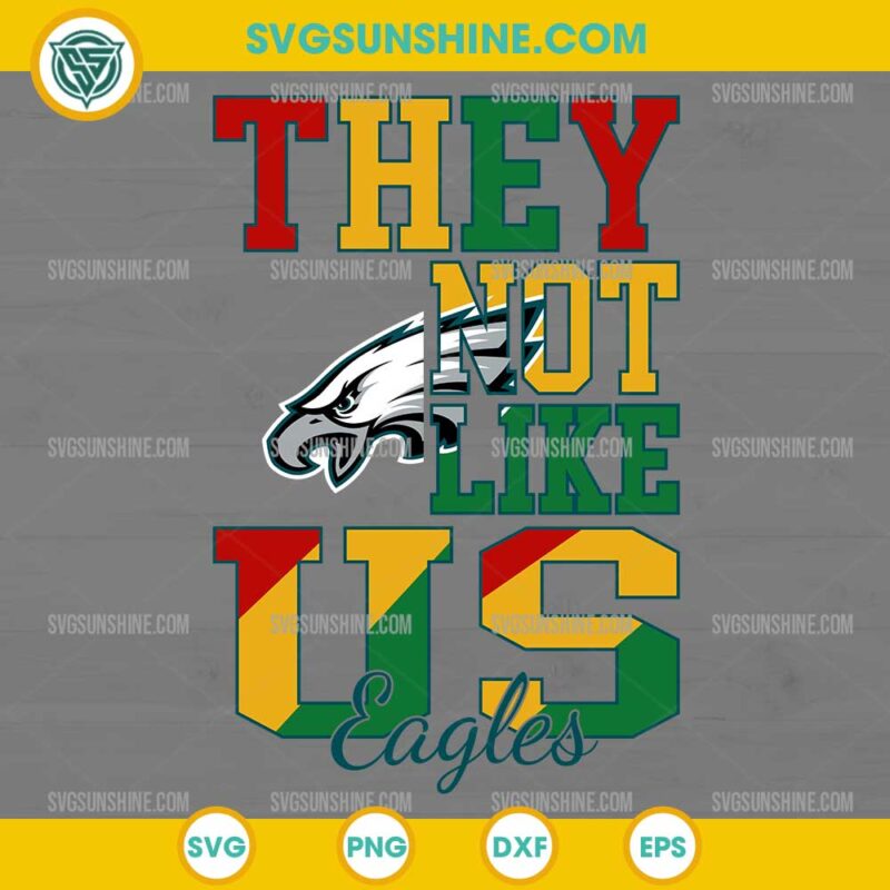 Juneteenth They Not Like Us Philadelphia Eagles NFL SVG PNG File