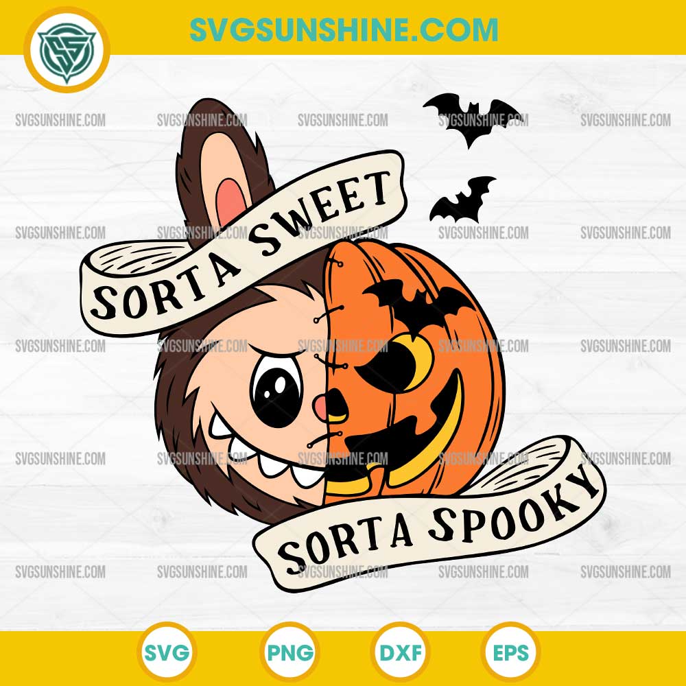 Halloween Labubu Sorta Sweet Sorta Spooky SVG, Labubu Pumpkin Halloween SVG Halloween Labubu Sorta Sweet Sorta Spooky SVG, Labubu Pumpkin Halloween SVG
