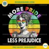 More Pride Less Prejudice PNG, Pride Month LGBTQ Gay Lesbian PNG Digital
