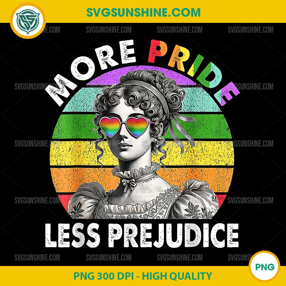 More Pride Less Prejudice PNG, Pride Month LGBTQ Gay Lesbian PNG Digital More Pride Less Prejudice PNG, Pride Month LGBTQ Gay Lesbian PNG Digital