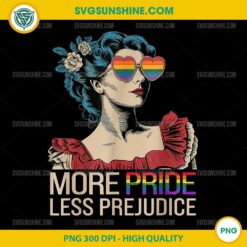 More Pride Less Prejudice PNG File, LGBTQ PNG, Pride Month PNG