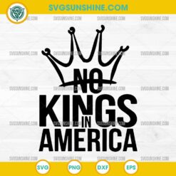 No Kings America SVG , No Kings Crown SVG