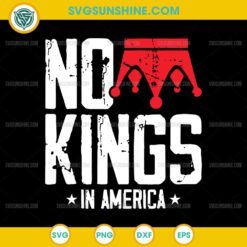 No Kings In America SVG, Vintage Patriotic Freedom Liberty SVG