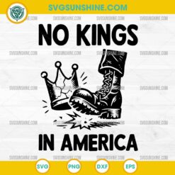 No Kings in America SVG, Anti Trump SVG, No King Crown SVG