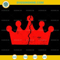 No Kings in America SVG, Broken Crown SVG